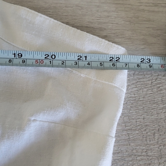 J Crew Linen Button Front Wide Strap Tank Size 2X - Picture 9 of 11